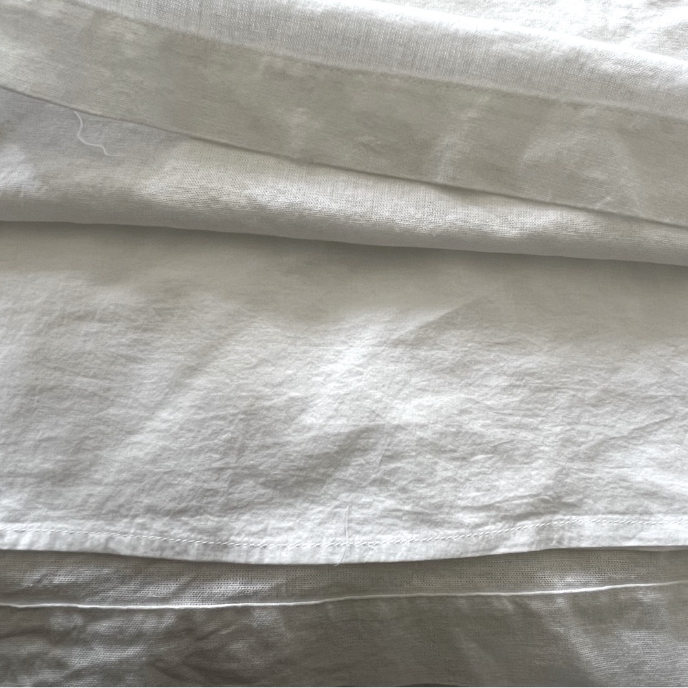 a new day Linen/Cotton White Shift Tank Mini Dress 100% Cotton Lined XL SOOL - Picture 6 of 9